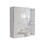 Medicine 19H" Single Door Cabinet with Mirror, Five Interior Shelves, White B200132886