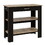 Kitchen Island 37" H, Two Open Storage Shelves, One Drawer, Four Legs,Towel Hanger, Black / Light Oak B200132959