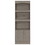 Dozza Bookcase, Three Shelves, Double Door Cabinet, Metal Hardware, Light Gray B200132974