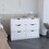 Dresser 30"H, 4 Drawer Dresser with 2 Lower Cabinets, Drawer Chest, White B200133022