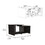 16" H two-tier rectangular coffee table, with vertical division at the bottom that allows you to display the design books, decoration and photos in the center of rooms, living rooms and offices