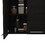 Wall Cabinet 24" H, four Doors, with two internal Shelves and internal plate and glass organizer, Black B200133117