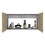 Wall cabinet 19"H, two Doors, two internal Shelves, White / Light Oak B200133159