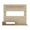 Beijing Floating Entertainment Center, One Superior Shelf, Two Shelves, Space for The TV&#180;s up 55" -Light Pine B20091831