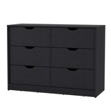 Dillon 4 Drawers Dresser, Chest of Drawers with 2 Cabinets B200P148697