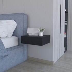 Vienna Floating Nightstand, Sleek Wall-Mounted Design with Spacious Drawer Storage B200P176115