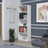 Sutton 4 Shelves Bookcase with Modern Storage Shelves B200P176165