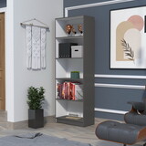 Sutton 4 Shelves Bookcase with Modern Storage Shelves B200P176169