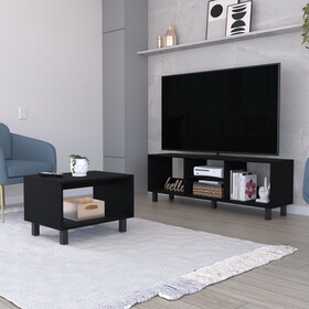 Hoven 2 Piece Living Room Set with TV Rack and Coffee Table B200P176174