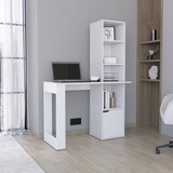 Iowa Computer Desk with 1-Cabinet and 4-Tier Bookcase B200P188863