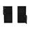 Wall Mounted Bathroom Medicine Cabinet Eak 24" H, Two Doors, Two Shelves,Black B200P199746