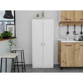 Varese Pantry Cabinet, Double Door,Five Shelves -White B200S00082