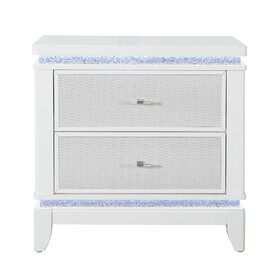 Adalid White Nightstand