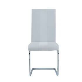 ALTIS FABRIC WHITE DINING CHAIR (KIT OF 4) B201P291551