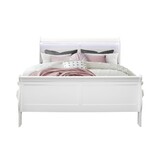 Charlston White Queen Bed With Led B201S00008
