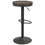 Dakota Industrial Adjustable Barstool in Brown and Grey by LumiSource - Set of 2 B202P222405