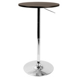 Adjustable Contemporary Bar Table in Brown by LumiSource B202P223291