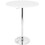 Elia Contemporary Adjustable Bar Table in White by LumiSource B202P223301