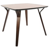 Folia Mid-Century Modern Dinette Table in Walnut by LumiSource B202P223343