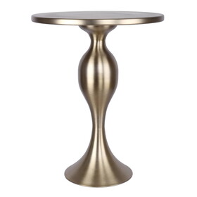 Ashland 24" Contemporary Metal Accent Table in Gold Metal from Grandview Gallery by LumiSource B202P223397