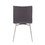 Mason Contemporary Upholstered Chair in Brushed Stainless Steel and Grey Faux Leather by LumiSource - Set of 2 B202P223612