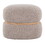 Cinch Contemporary Pouf Ottoman in Beige Fabric and Natural Wood by LumiSource B202P223712