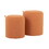 Tray Contemporary Nesting Ottoman Set in Orange Fabric and Natural Wood by LumiSource B202P223752