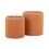 Tray Contemporary Nesting Ottoman Set in Orange Fabric and Natural Wood by LumiSource B202P223752