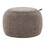 Tray Pouf Contemporary Ottoman in Natural Wood and Brown Fabric by LumiSource B202P223753