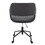 Margarite Contemporary Adjustable Office Chair in Black Metal and Black Faux Leather by LumiSource B202P223949