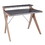 Archer Contemporary Desk in Walnut Wood with Grey Wood Top by LumiSource B202P223955