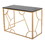 Constellation Contemporary Desk in Gold Metal and Black Wood by LumiSource B202P223959