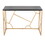 Constellation Contemporary Desk in Gold Metal and Black Wood by LumiSource B202P223959