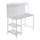 Geo Shelf Contemporary Desk in White Steel and White Wood by LumiSource B202P223963