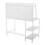 Geo Tier Contemporary Desk in White Metal and Frosted Glass by LumiSource B202P223965