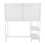 Geo Tier Contemporary Desk in White Metal and Frosted Glass by LumiSource B202P223965