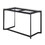 Masters Modern Office Desk in Black Steel with Clear Glass Top by LumiSource B202P223966