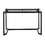 Masters Modern Office Desk in Black Steel with Clear Glass Top by LumiSource B202P223966