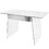 Glacier Contemporary Desk in Clear and Chrome by LumiSource B202P223971