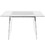 Glacier Contemporary Desk in Clear and Chrome by LumiSource B202P223971