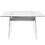 Glacier Contemporary Desk in Clear and Chrome by LumiSource B202P223971