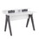 Wishbone Contemporary Desk in Grey and White Wood by LumiSource B202P223973