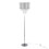 Droplets 60" Contemporary Metal Floor Lamp in Polished Chrome and Clear K9 Crystal Accents from Grandview Gallery by LumiSource B202P223981