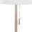 Bounty 62" Contemporary Metal Floor Lamp in Brushed Nickel with White Textured Linen Shade from Grandview Gallery by LumiSource B202P223983