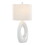 Pearl 29" Contemporary Polyresin Table Lamp in Matte White Poly, Natural Shell and White Linen Shade from Grandview Gallery by LumiSource - Set of 2 B202P224004