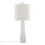 Pearl 29" Contemporary Polyresin Table Lamp in Matte White Poly, Natural Shell and White Linen Shade from Grandview Gallery by LumiSource - Set of 2 B202P224004