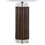 Cylinder Fluted 29.25" Contemporary Polyresin Table Lamp in Brown Lustre Polyresin, Clear K9 Crystal and White Linen Shade from Grandview Gallery by LumiSource - Set of 2 B202P224051