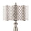 Ashland 27" Contemporary Metal Table Lamp in Brushed Nickel with Light Grey Linen and Brushed Nickel Laser Cut Shade from Grandview Gallery by LumiSource - Set of 2 B202P224088