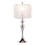 Ashland 27" Contemporary Metal Table Lamp in Polished Nickel with Round Clear K9 Crystal Beads and Polished Nickel Shade from Grandview Gallery by LumiSource - Set of 2 B202P224095