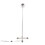 Eileen Contemporary Floor Lamp in Brushed Nickel with White Plastic Shade by LumiSource B202P224128